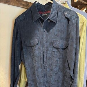 Brand Blue Camouflage Men's Shirt